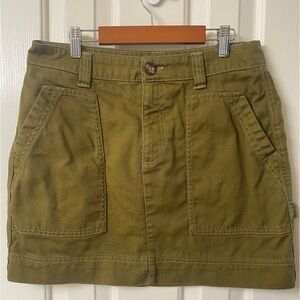 Old Navy Olive Green Utility Women's Mini Skirt Size 6
